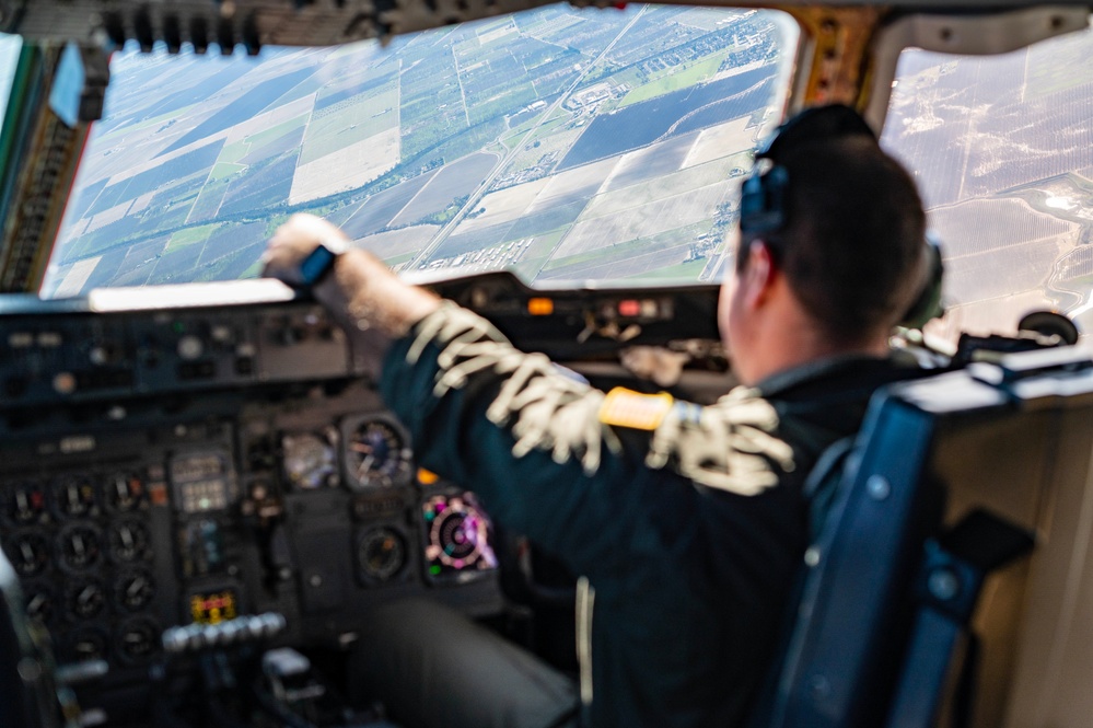 Travis KC-10 Extenders perform routine refuel training