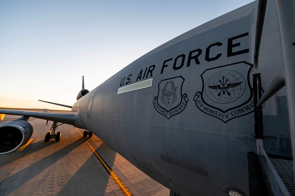 Travis KC-10 Extenders perform routine refuel training