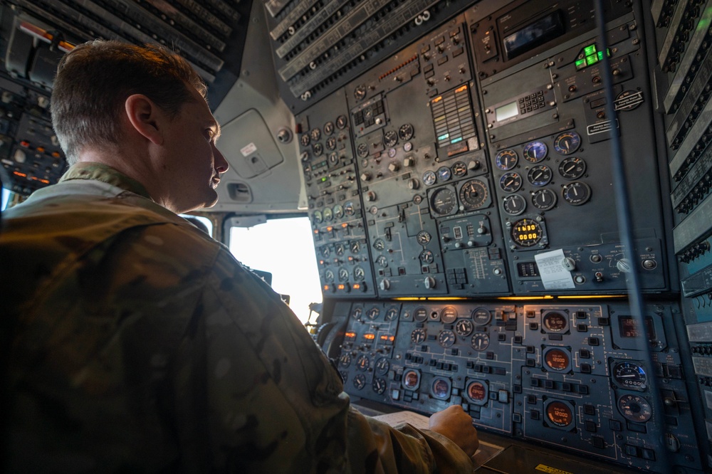 Travis KC-10 Extenders perform routine refuel training