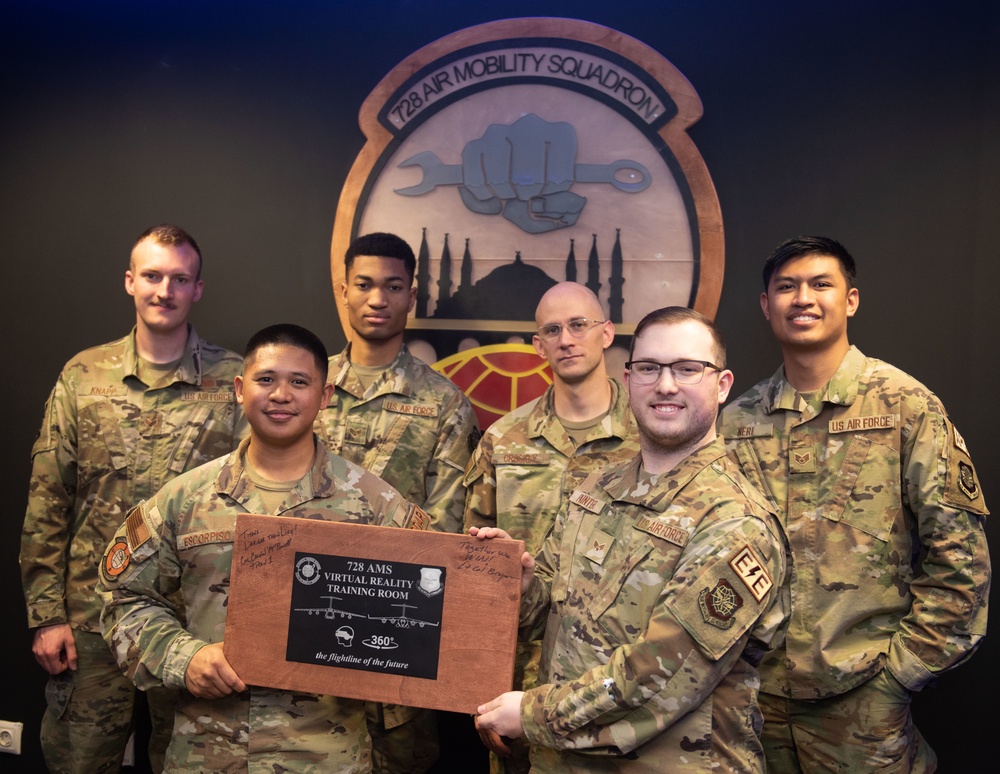 Virtual Reality Meets Aircraft Maintenance at the 728th Air Mobility Squadron's New Training Room at Incirlik Air Base