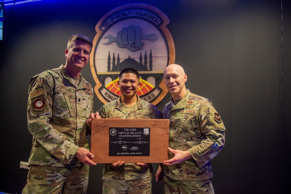 Virtual Reality Meets Aircraft Maintenance at the 728th Air Mobility Squadron's New Training Room at Incirlik Air Base