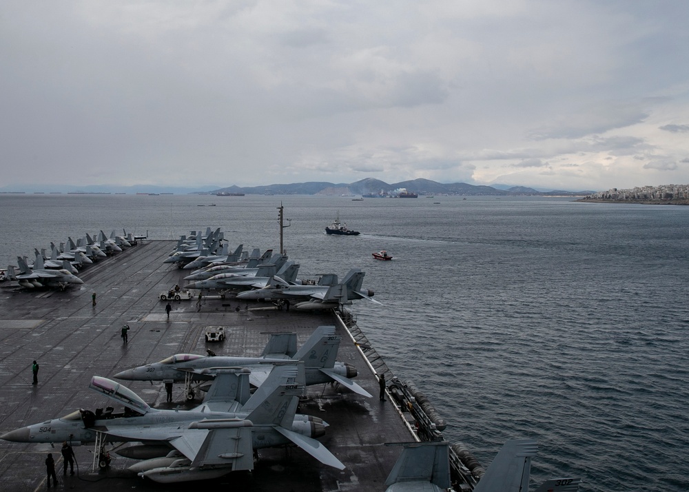 USS George H.W. Bush (CVN 77) Arrives in Piraeus, Greece