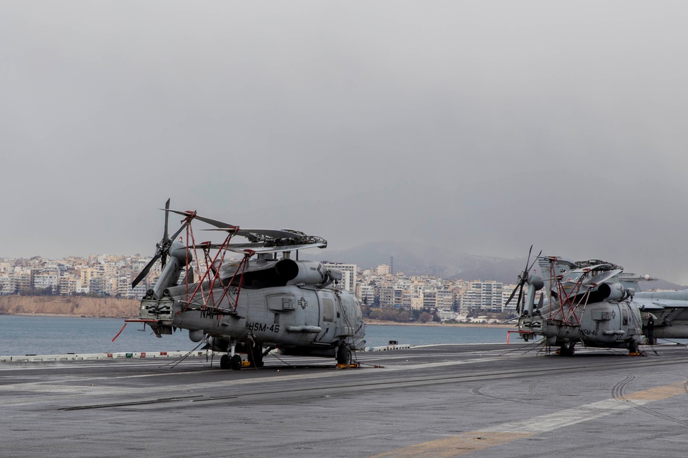USS George H.W. Bush (CVN 77) Arrives in Piraeus, Greece