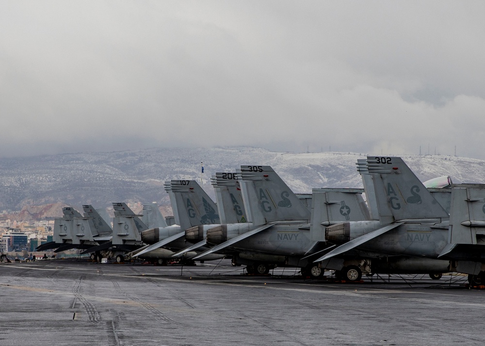 USS George H.W. Bush (CVN 77) Arrives in Piraeus, Greece