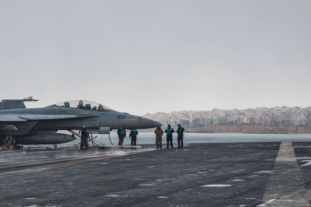 USS George H.W. Bush (CVN 77) Arrives in Piraeus, Greece