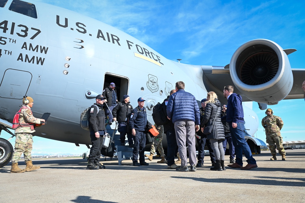 Urban Search and Rescue teams arrive at Incirlik Air Base
