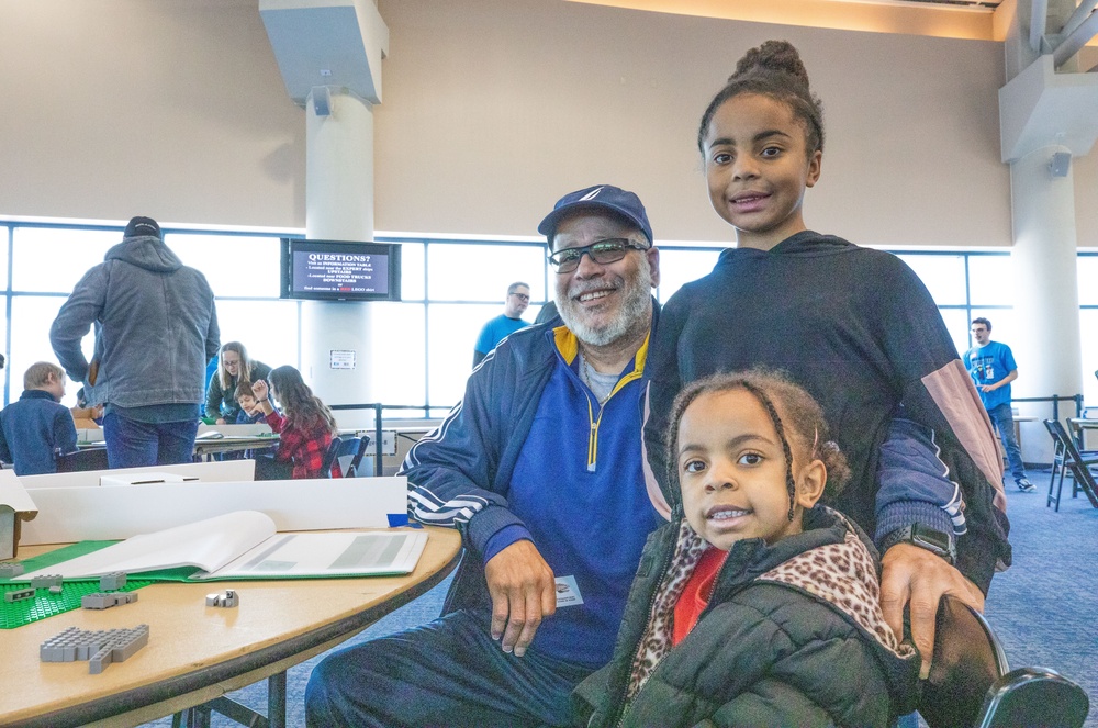 Visitors build LEGO ship models during Naval Museum's 12th Annual Brick by Brick: LEGO Shipbuilding event