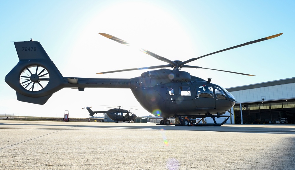 Arrival of first UH-72 Bravo Lakota Helicopter to South Carolina Army National Guard