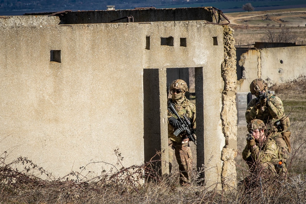 173rd Airborne Brigade train at the Novo Selo Training Site in Bulgaria