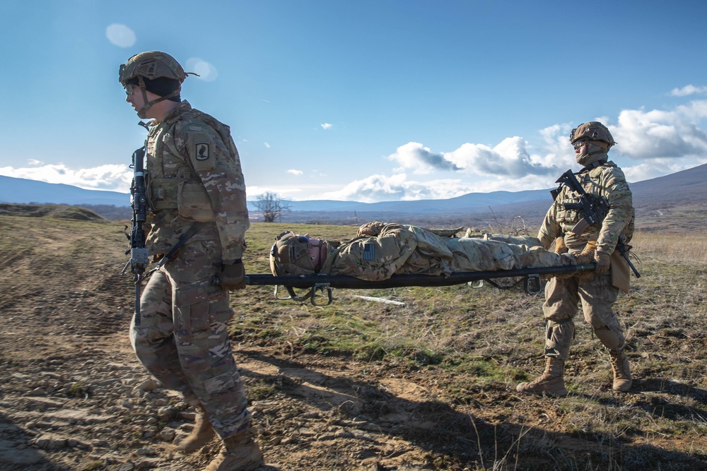 173rd Airborne Brigade train at the Novo Selo Training Site in Bulgaria