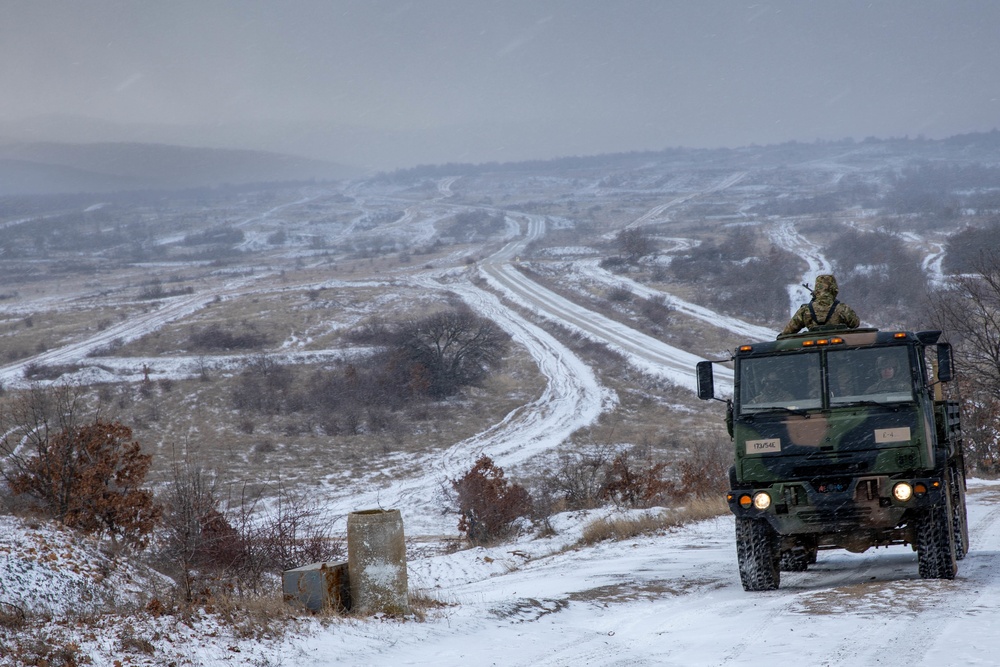 173rd Airborne Brigade train at the Novo Selo Training Site in Bulgaria