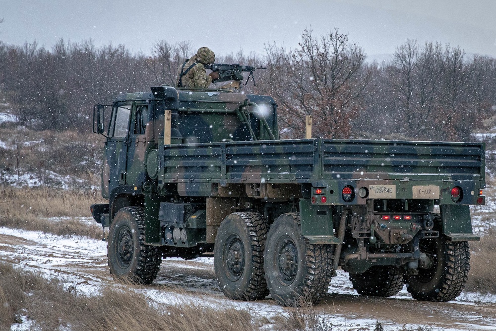 173rd Airborne Brigade train at the Novo Selo Training Site in Bulgaria