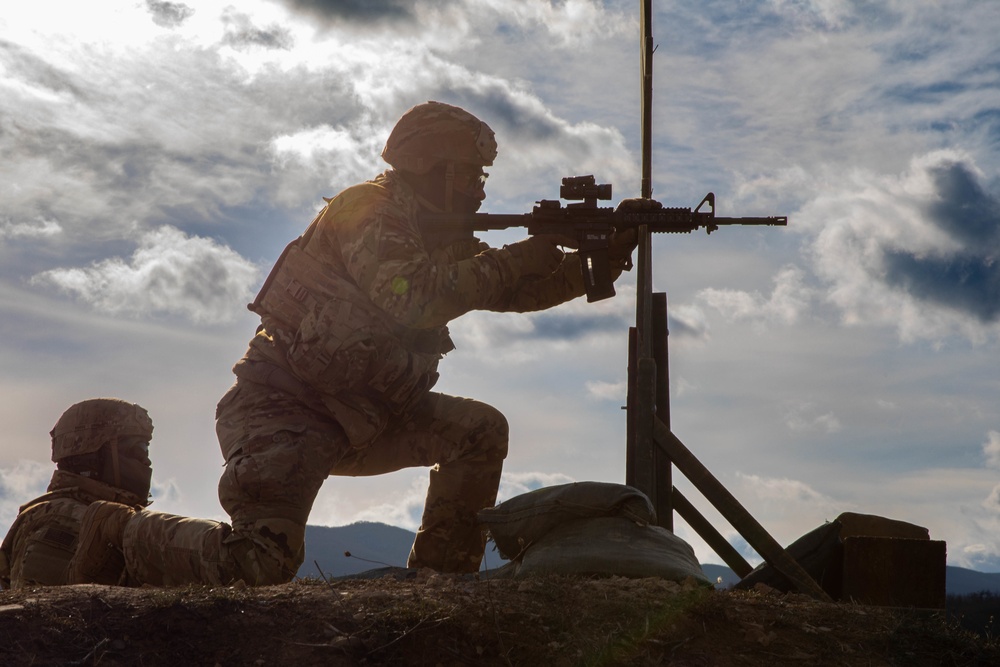 173rd Airborne Brigade train at the Novo Selo Training Site in Bulgaria