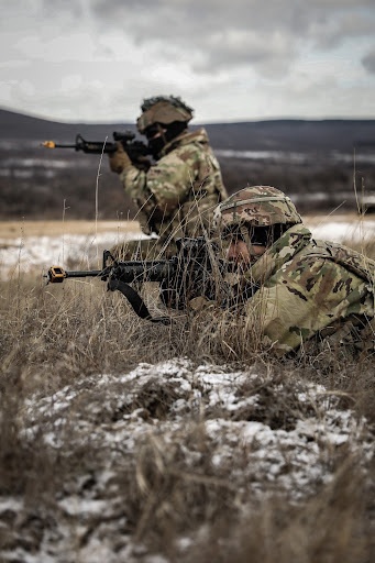 173rd Airborne Brigade train at the Novo Selo Training Site in Bulgaria