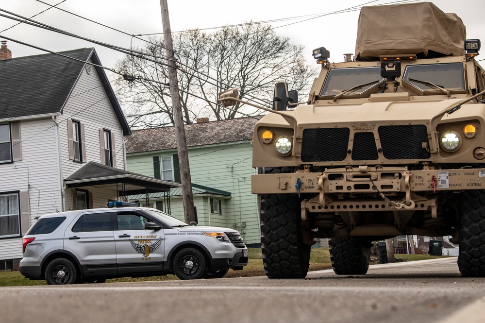 Ohio National Guard responds to train derailment in Northeast Ohio