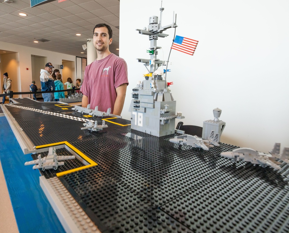LEGO USS Gerald R. Ford (CVN 78) at Hampton Roads Naval Museum's 12th Annual Brick by Brick: LEGO Shipbuilding event