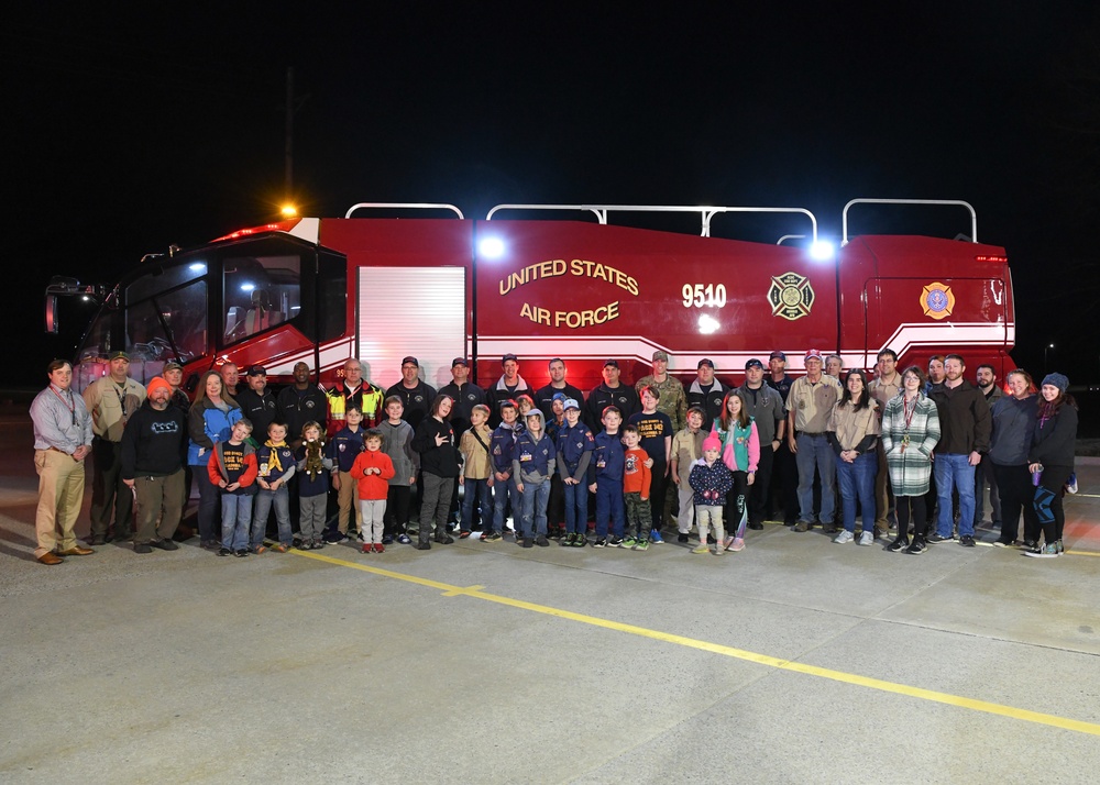 Cub Scout Pack 142 visits Arnold Fire and Emergency Services