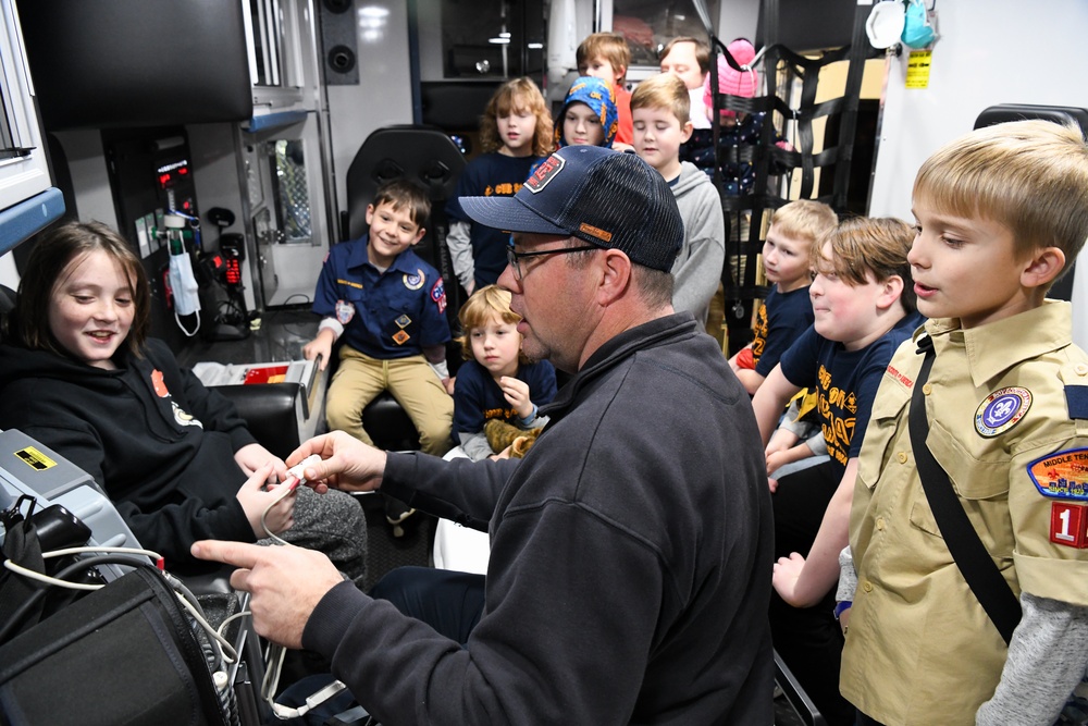 Cub Scout Pack 142 visits Arnold Fire and Emergency Services