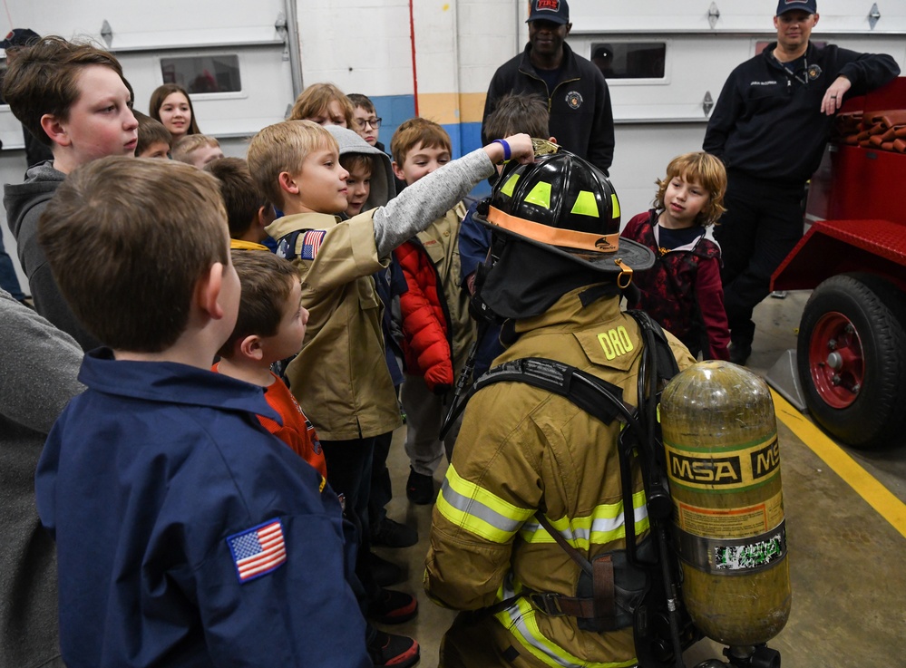 Cub Scout Pack 142 visits Arnold Fire and Emergency Services
