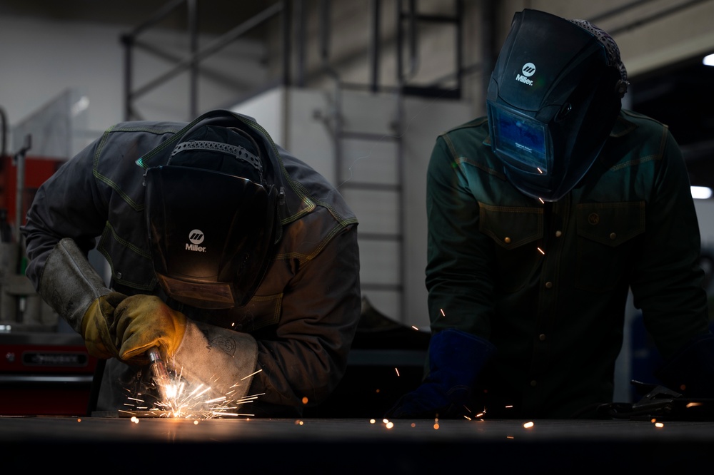 Air Force welders turn up the heat