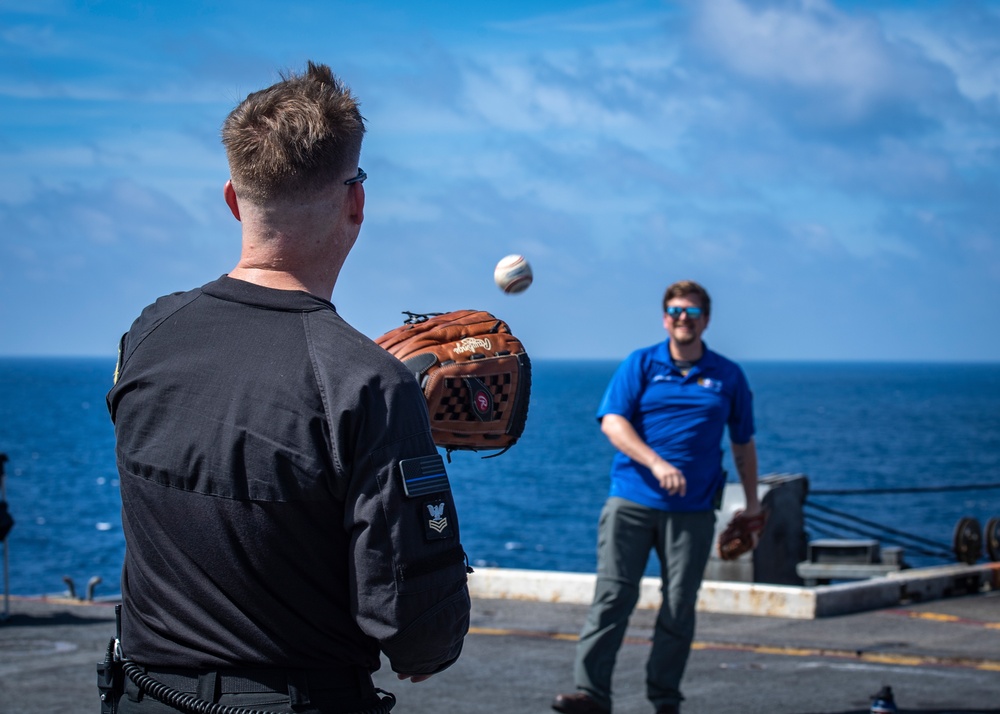 Sailors Participate In MWR Flight Deck Activities