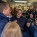 U.S. Ambassador Jeffry Flake greets USAID volunteers arriving to Incirlik AB