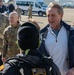 U.S. Ambassador Jeffry Flake greets USAID volunteers arriving to Incirlik AB