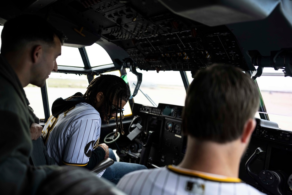 Padres Visit 3rd MAW Marines at Miramar