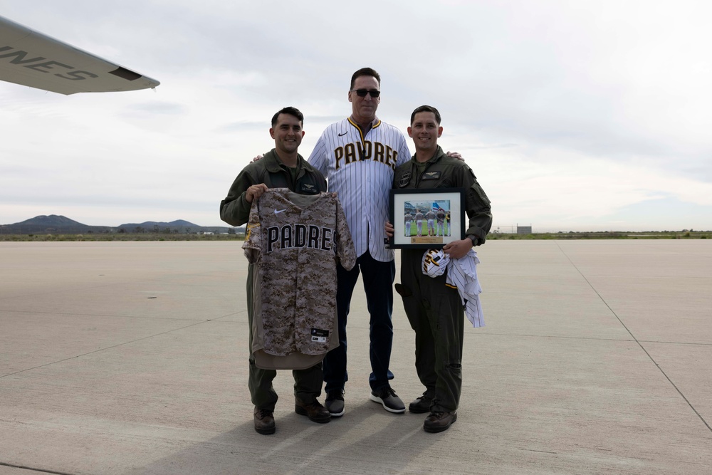 Padres Visit 3rd MAW Marines at Miramar