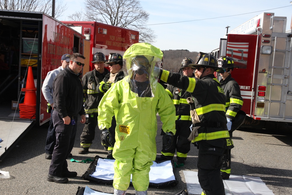 SUBASE New London Chemical Attack Drill