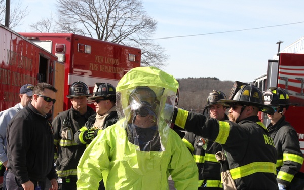 SUBASE New London Chemical Attack Drill