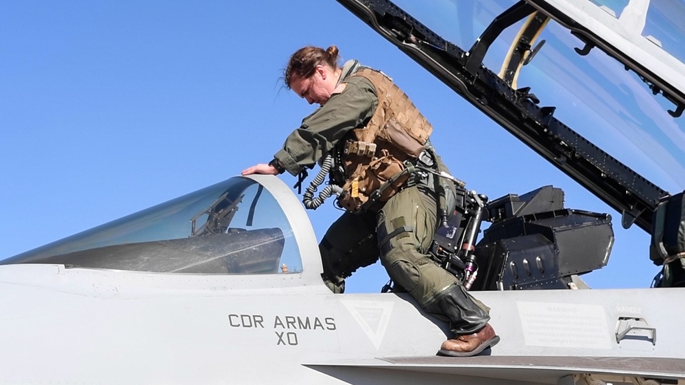 VFA-97, VFA-122, VAQ-129 arrive in Arizona ahead of Super Bowl LVII