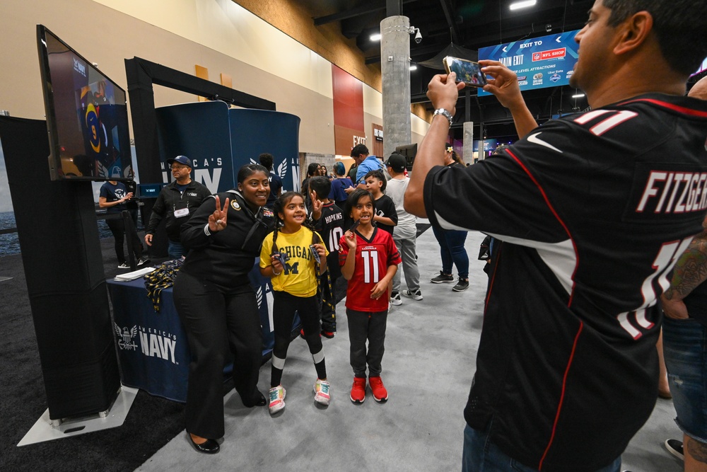 The Navy at Super Bowl 57 Fan Experience