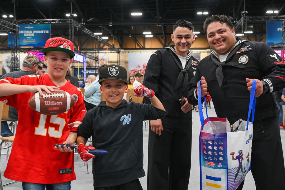 The Navy at Super Bowl 57 Fan Experience