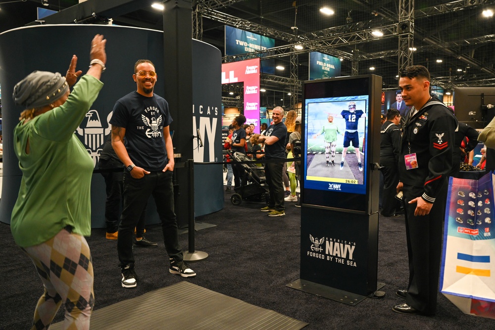 The Navy at Super Bowl 57 Fan Experience