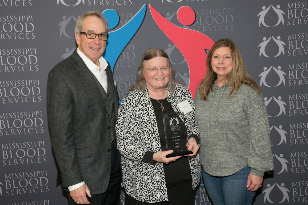 ERDC earns top award from Mississippi Blood Services
