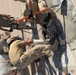 Polish Army engineers participate in US Air Force airﬁeld repair operations.