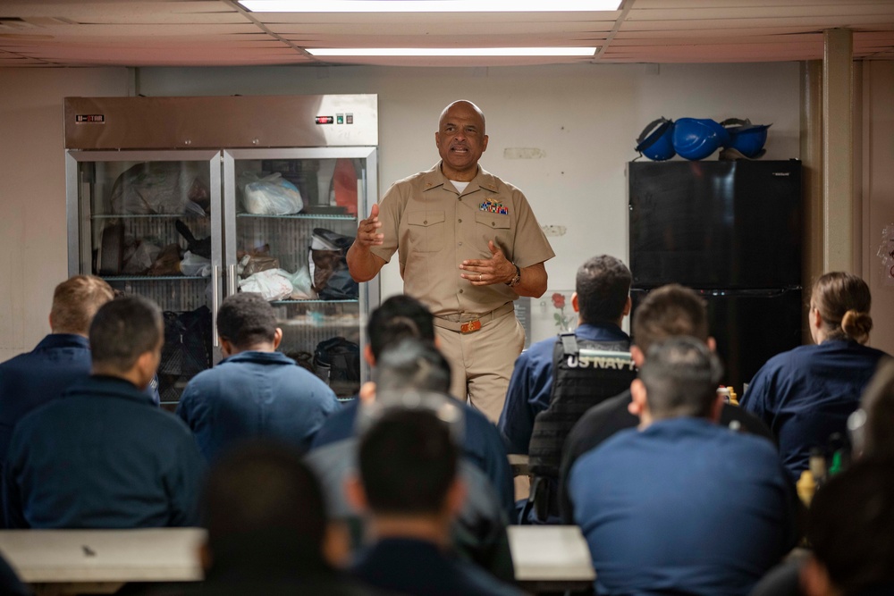 Phillip Brashear Visits USS Iwo Jima