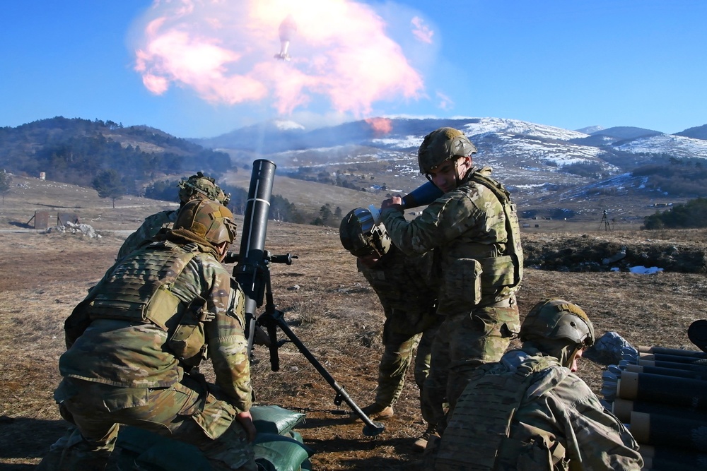 Exercise Thunder Mortar Gunnery