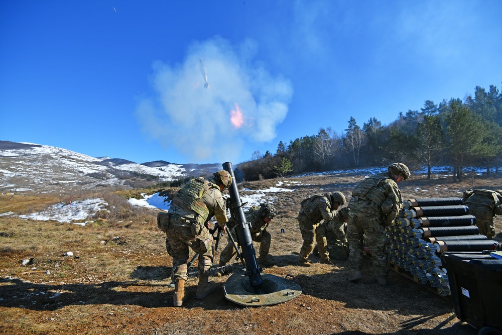 Exercise Thunder Mortar Gunnery