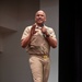 Phillip Brashear speaks to crew of USS Iwo Jima