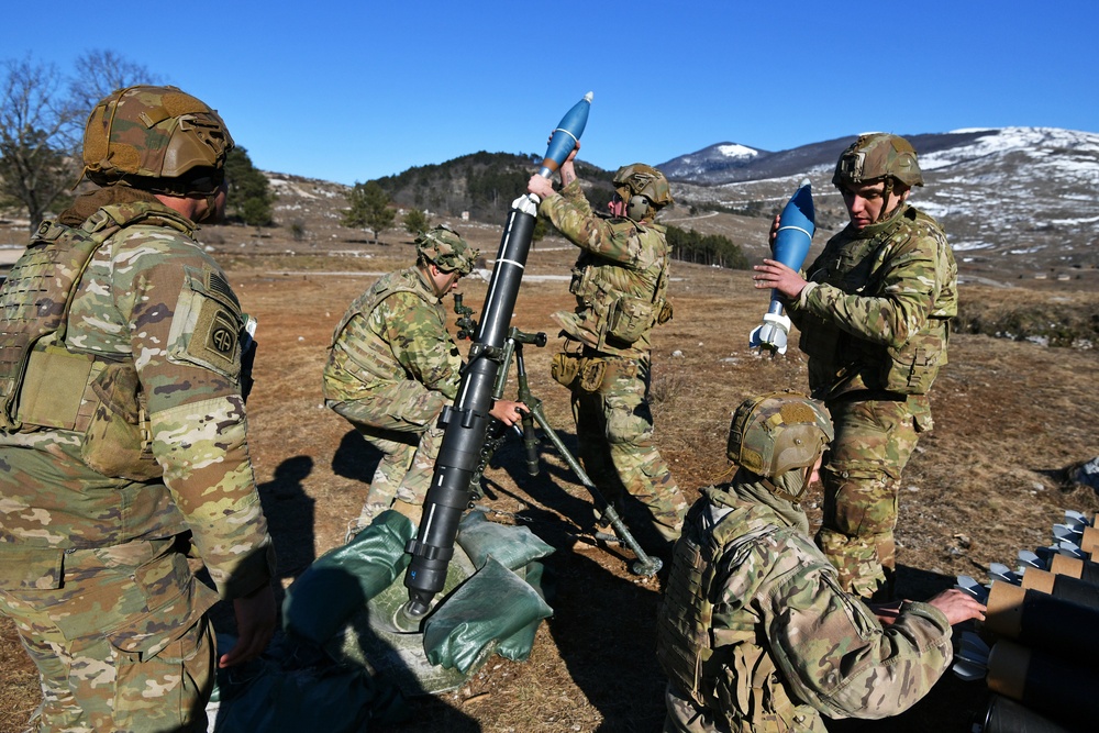 Exercise Thunder Mortar Gunnery