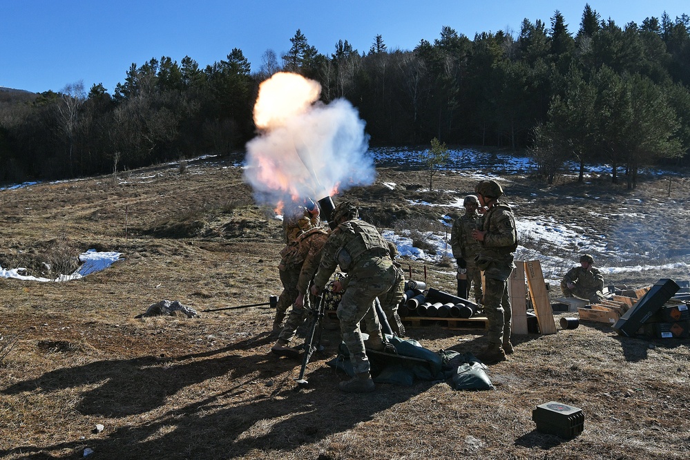 Exercise Thunder Mortar Gunnery