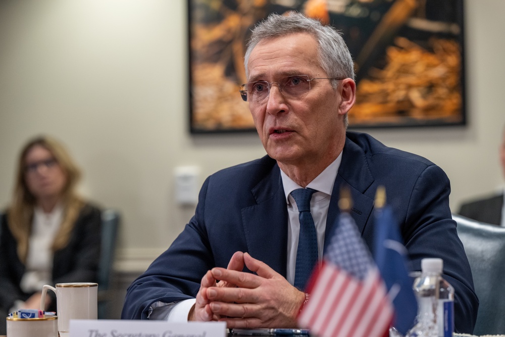 Secretary Austin hosts NATO Secretary General Jens Stoltenberg