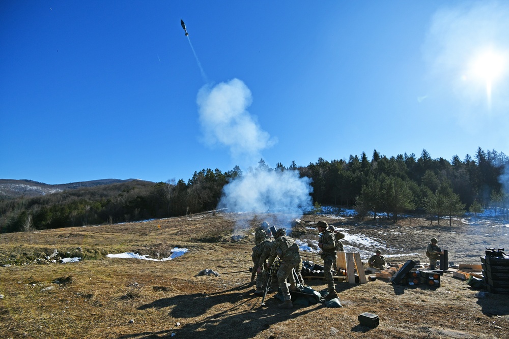 Exercise Thunder Mortar Gunnery