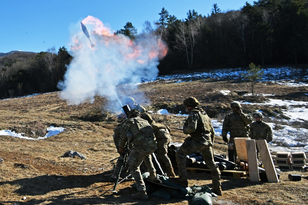 Exercise Thunder Mortar Gunnery