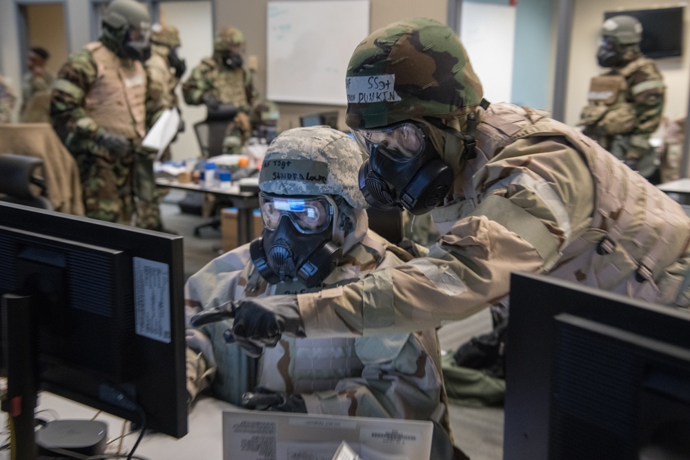 302nd Communications Flight Airmen Troubleshoot