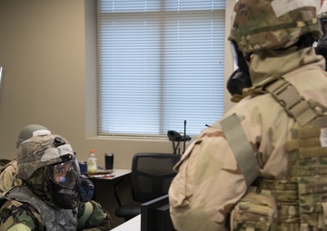 302nd Airlift Wing Airmen Report to Commander During Exercise OVERTORQUE