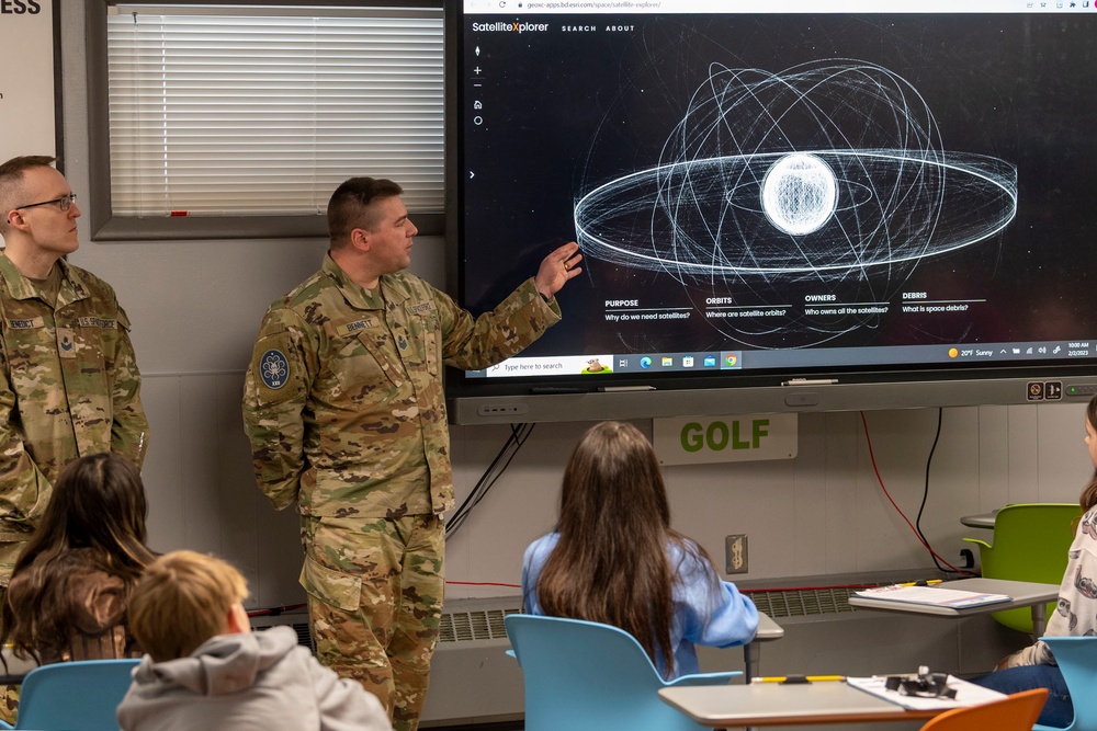 22nd Space Operations Squadron visits local STARBASE STEM program