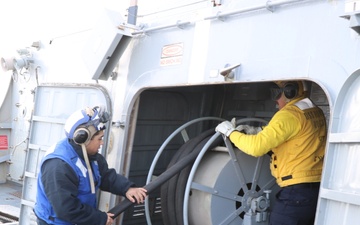 USS Howard (DDG 83) Conducts Helicopter In-Flight Refueling